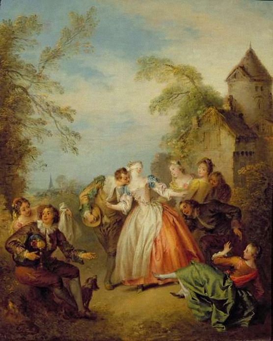 Blind Man's Bluff by Jean-Baptiste Pater, 1730's